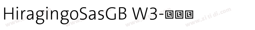 HiragingoSasGB W3字体转换